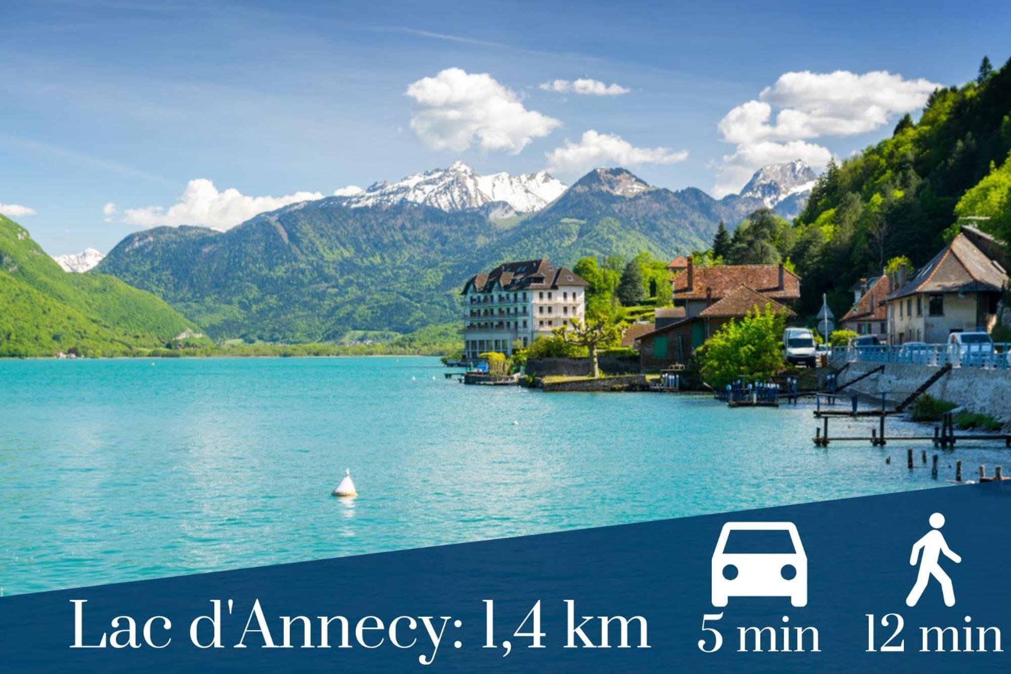 Homey Tidy - New / Proche Centre Annecy / Parking Gratuit / Logement Entierement Equipe Kültér fotó